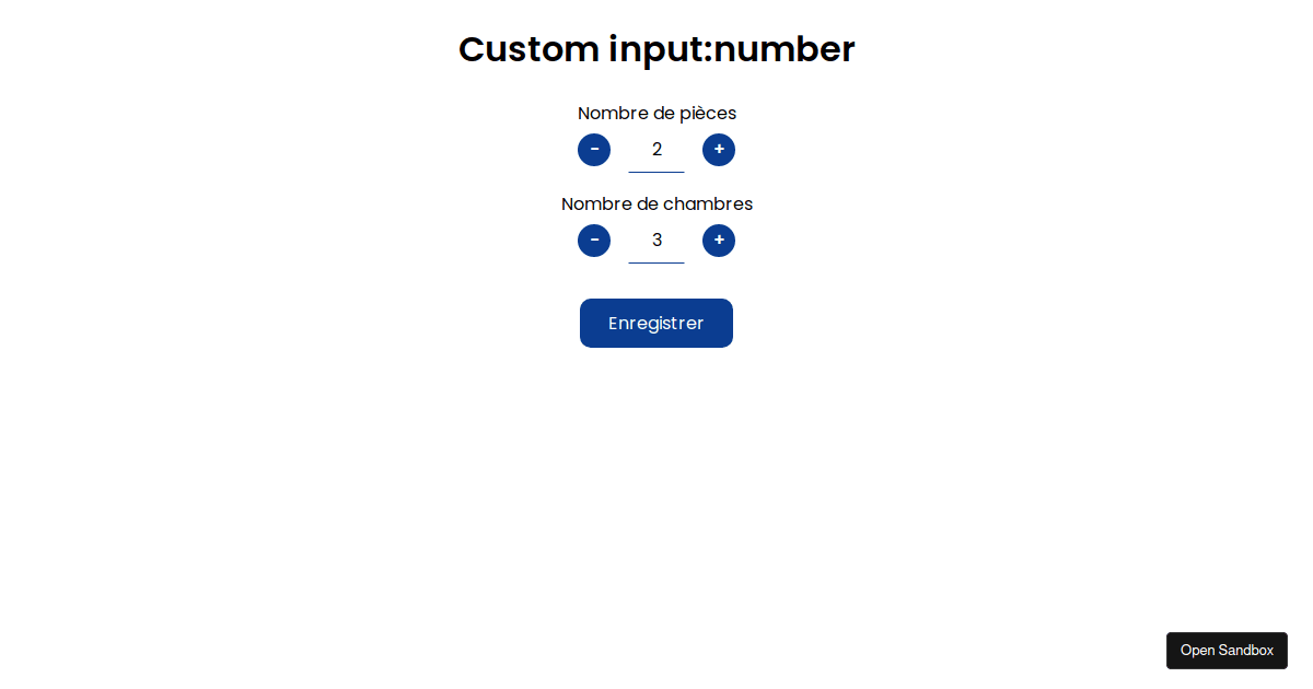 customInputNumber - Codesandbox