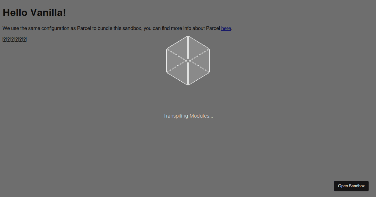 vanilla - Codesandbox