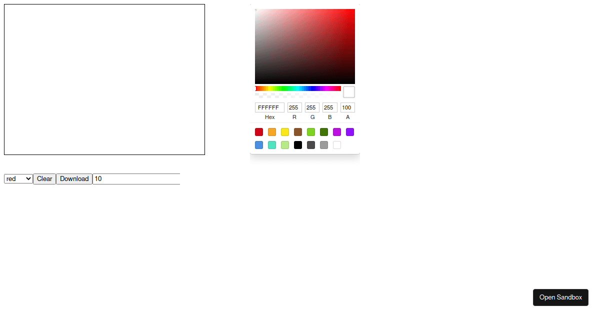 Canva Desenho - Codesandbox