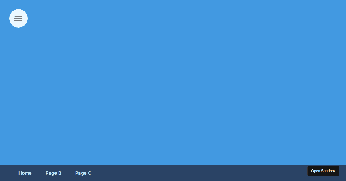 Navigation and Menu Starter Template (forked) - Codesandbox