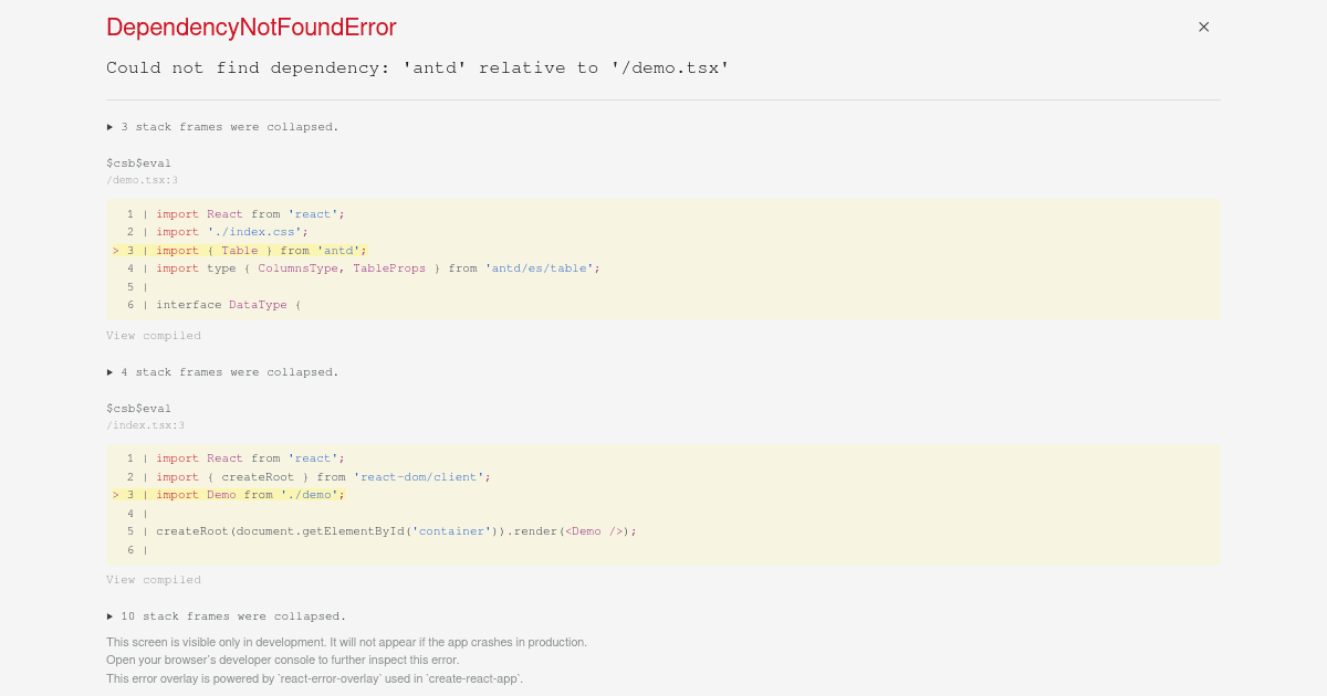 Filter search - antd@undefined - Codesandbox