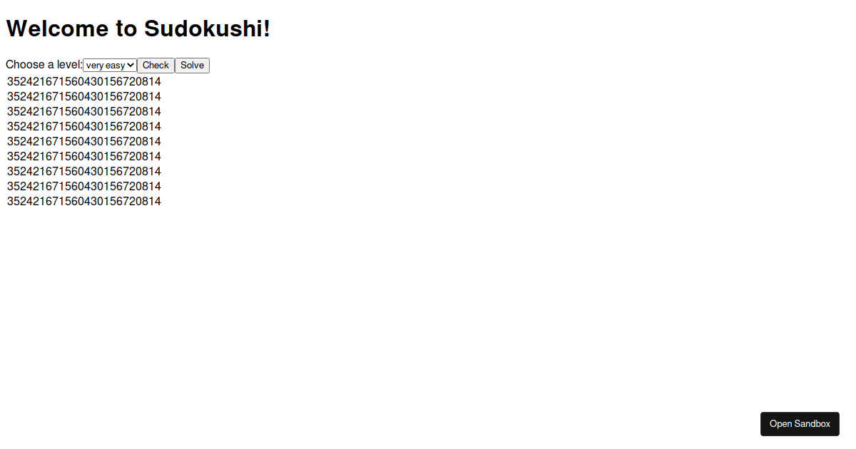 sudoku-solver - Codesandbox