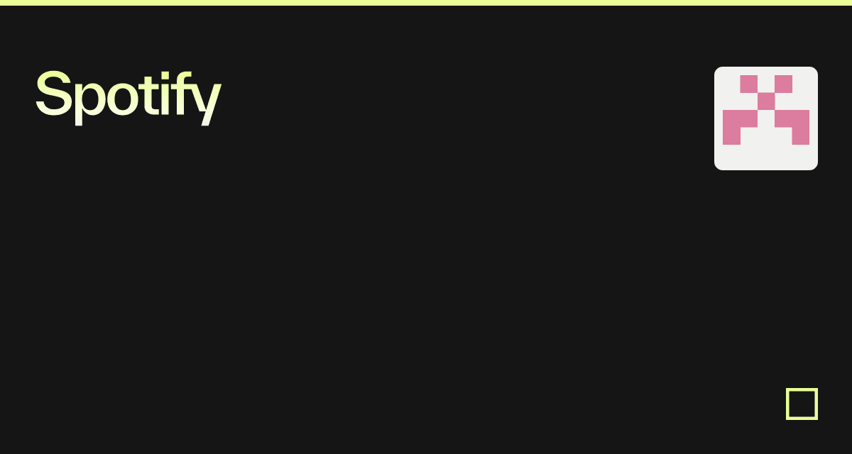 Spotify - Codesandbox