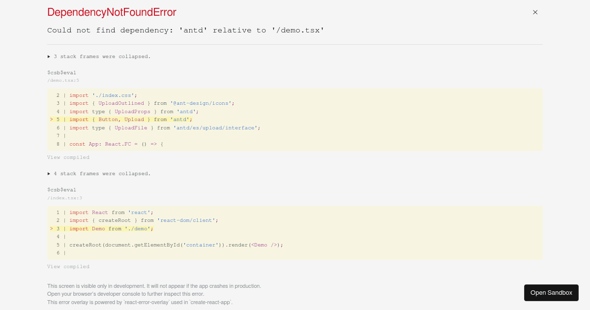 Complete control over file list - antd@undefined - Codesandbox
