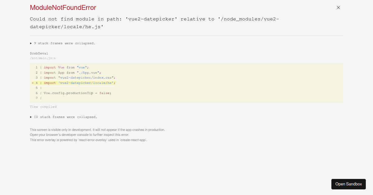 vue2-datepicker RTL - Codesandbox