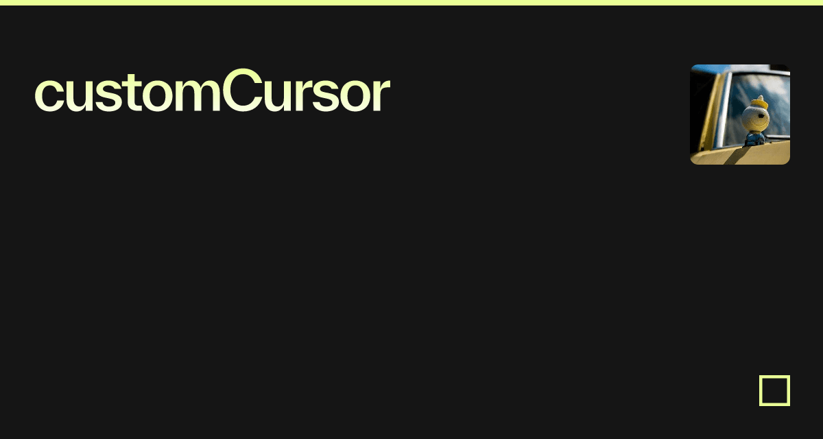 Custom Cursor with Framer Motion - Codesandbox