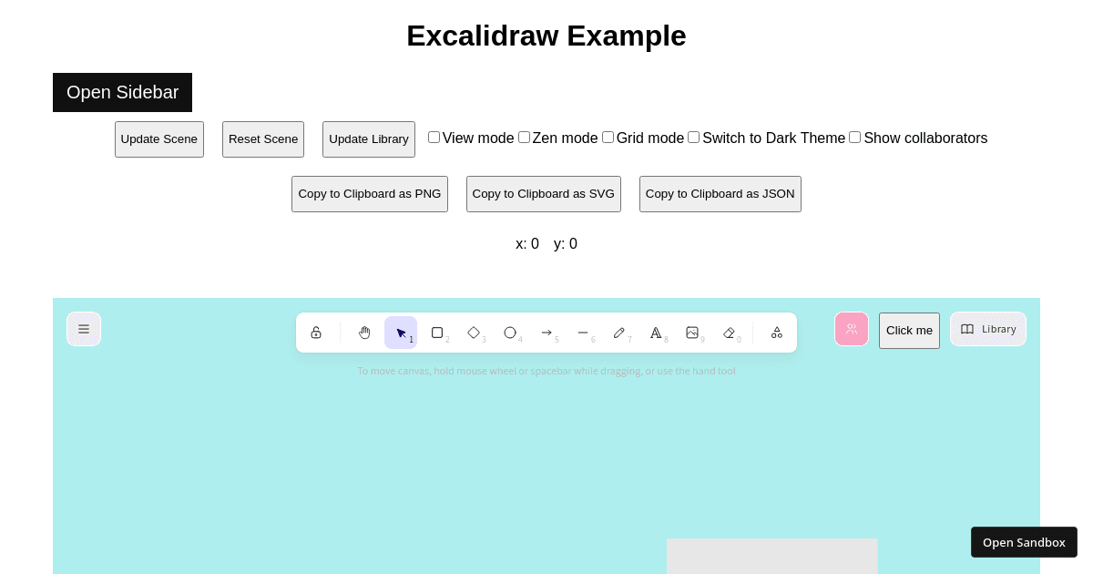 excalidraw (forked) - Codesandbox