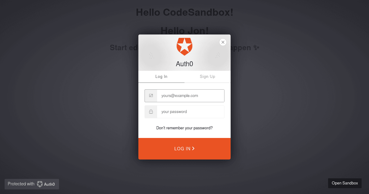 null - Codesandbox