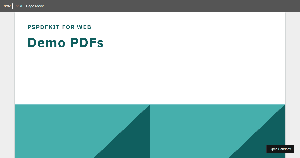 PDF Viewer PDF.js - Codesandbox
