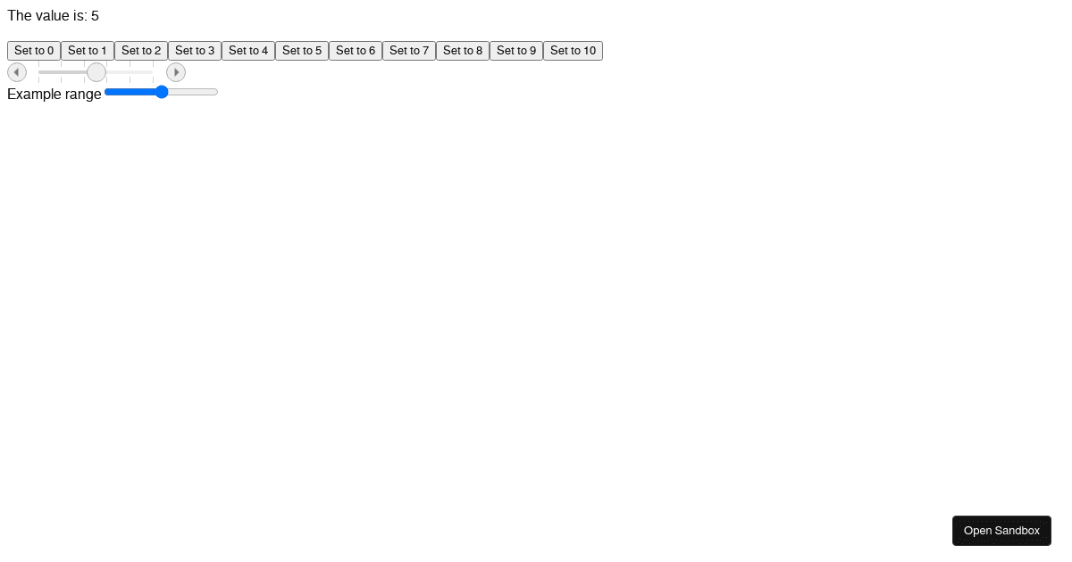 slider bugs - Codesandbox