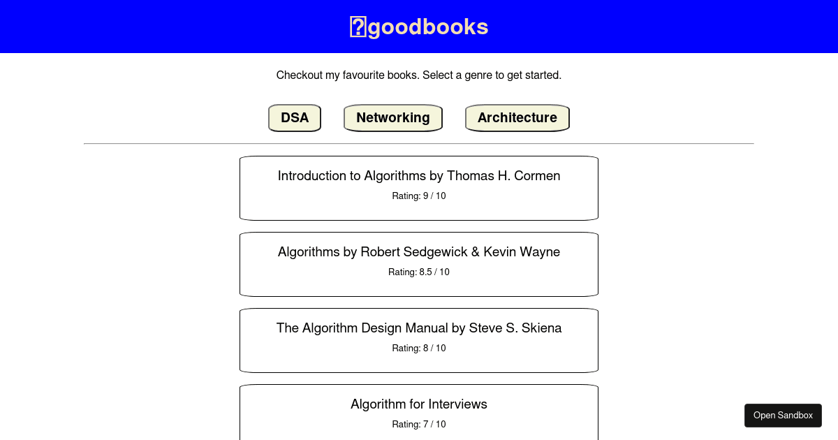 good-books - Codesandbox