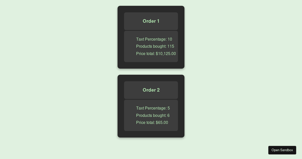 order-cards - Codesandbox