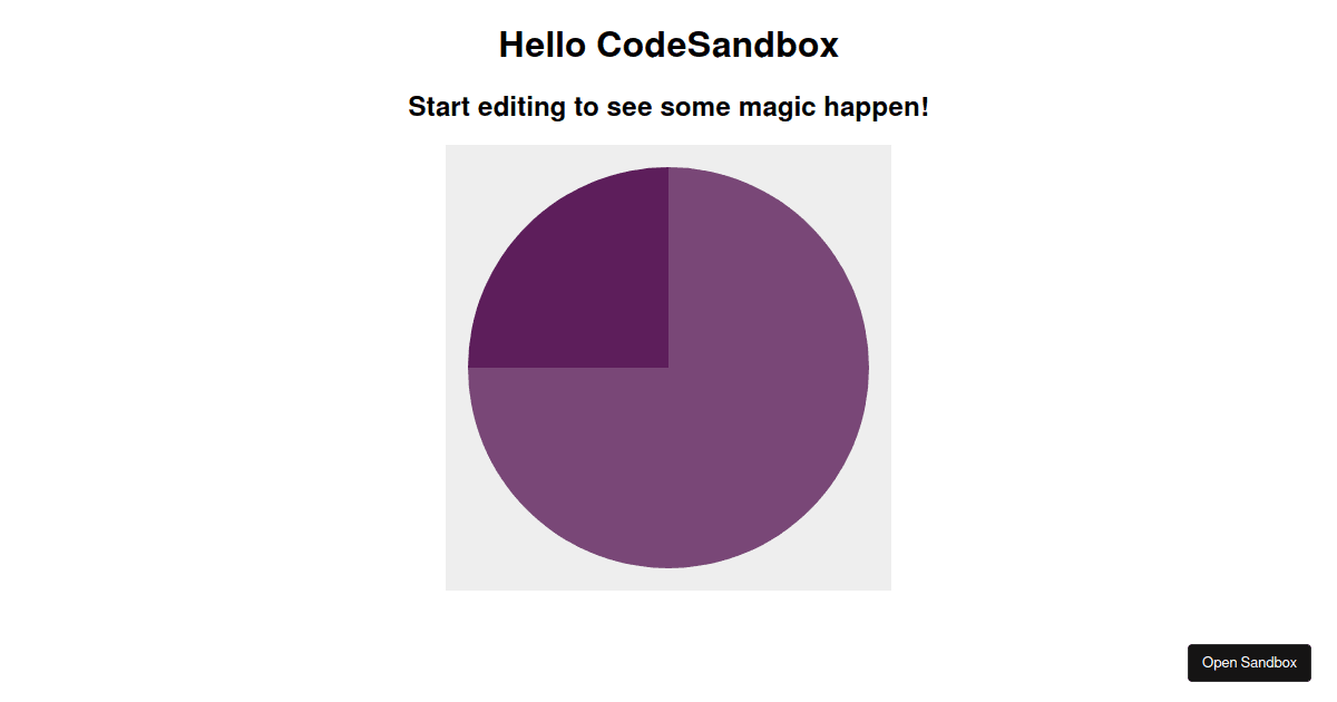 Visx Pie Example - Codesandbox
