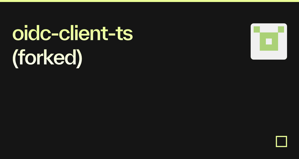Oidc client ts forked Codesandbox