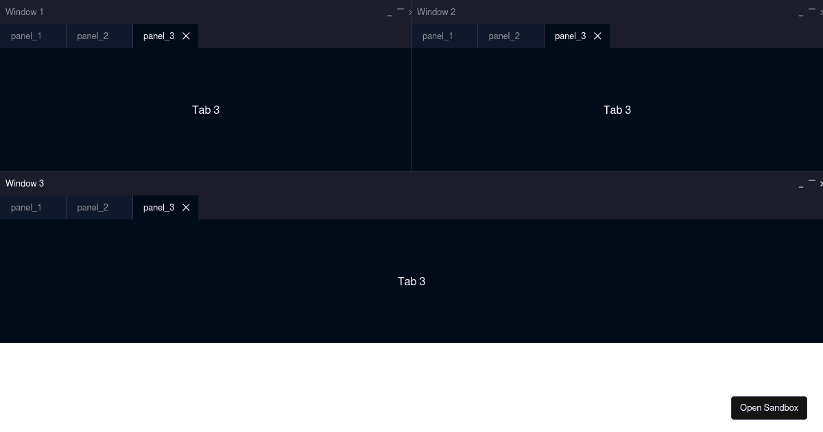 Dockview nativeapp-dockview - Codesandbox