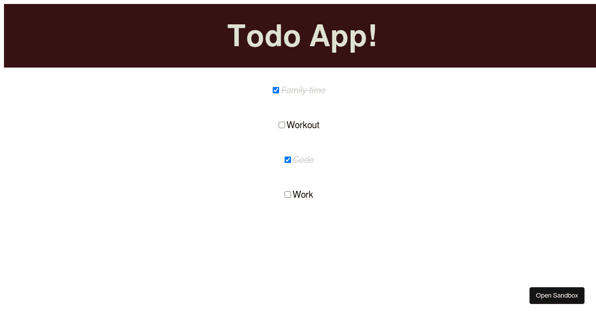 todoapp - Codesandbox
