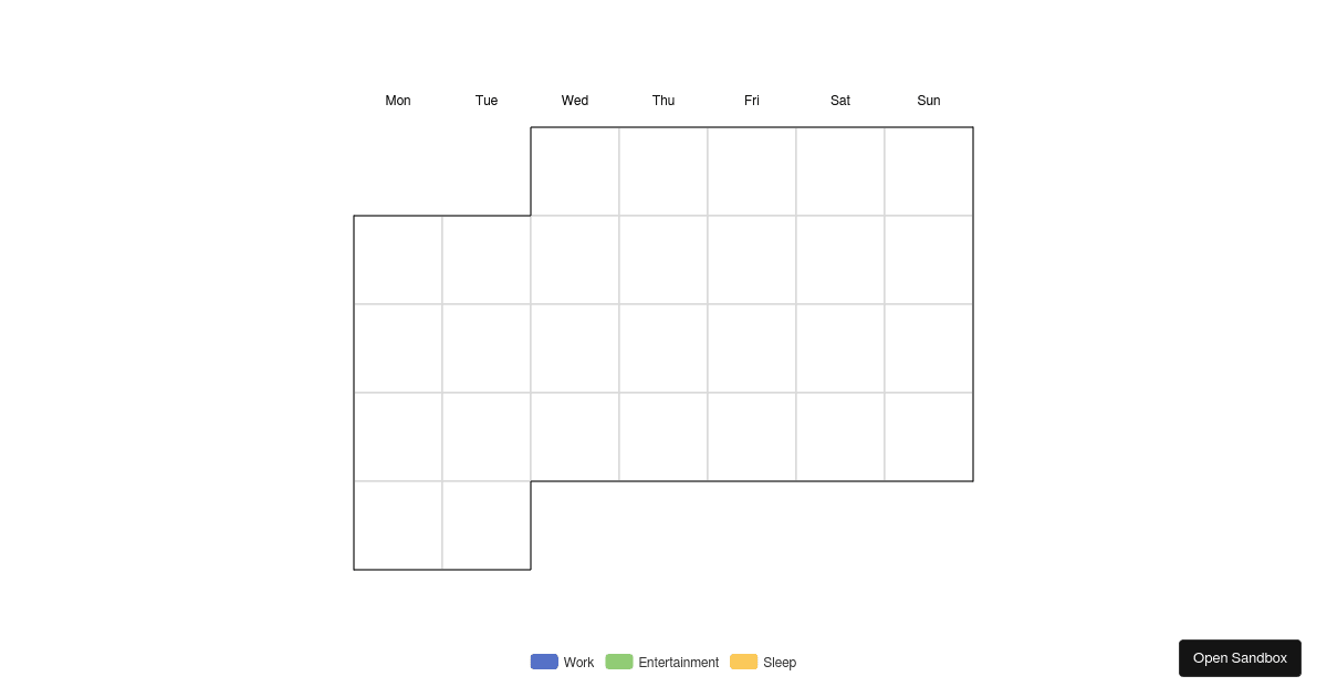 Calendar Pie - Codesandbox