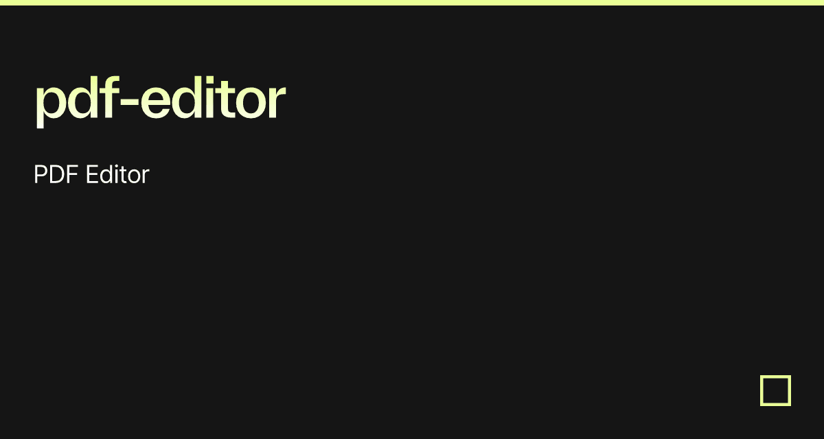 pdf-editor - Codesandbox