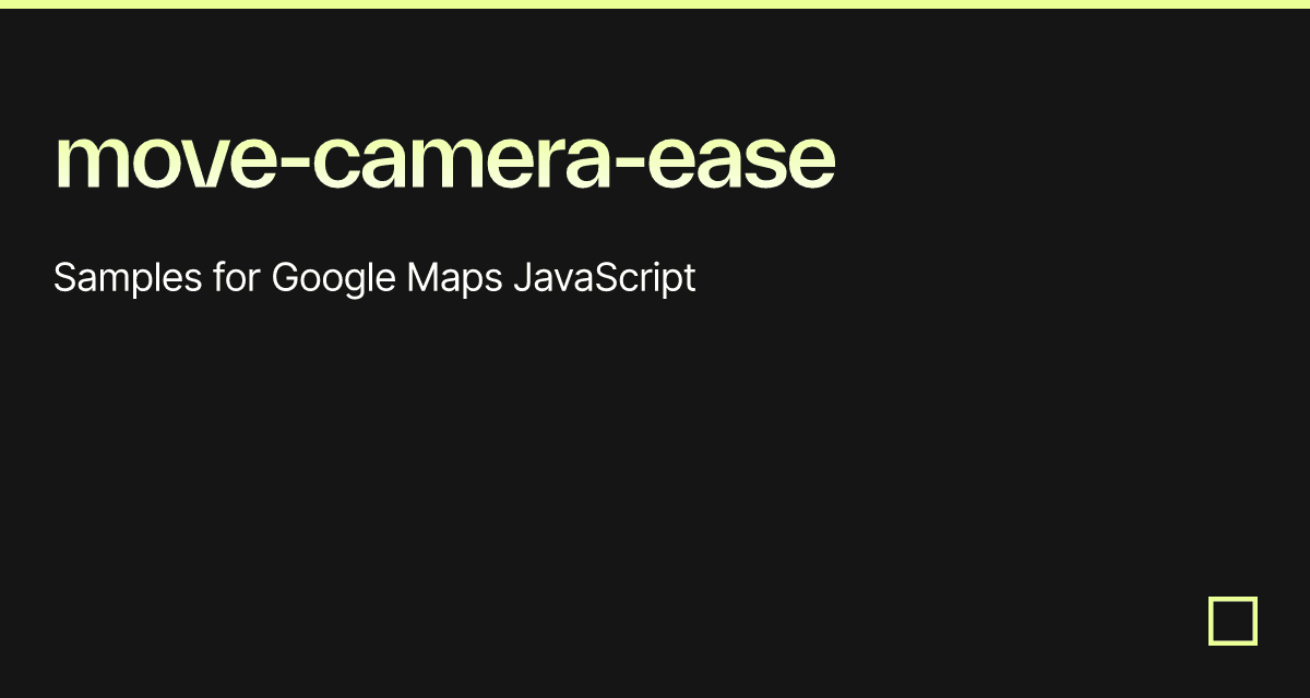 move-camera-ease - Codesandbox