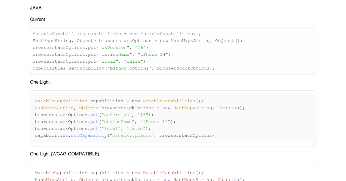 Syntax Highlighter Theme : WCAG Compatible - Codesandbox