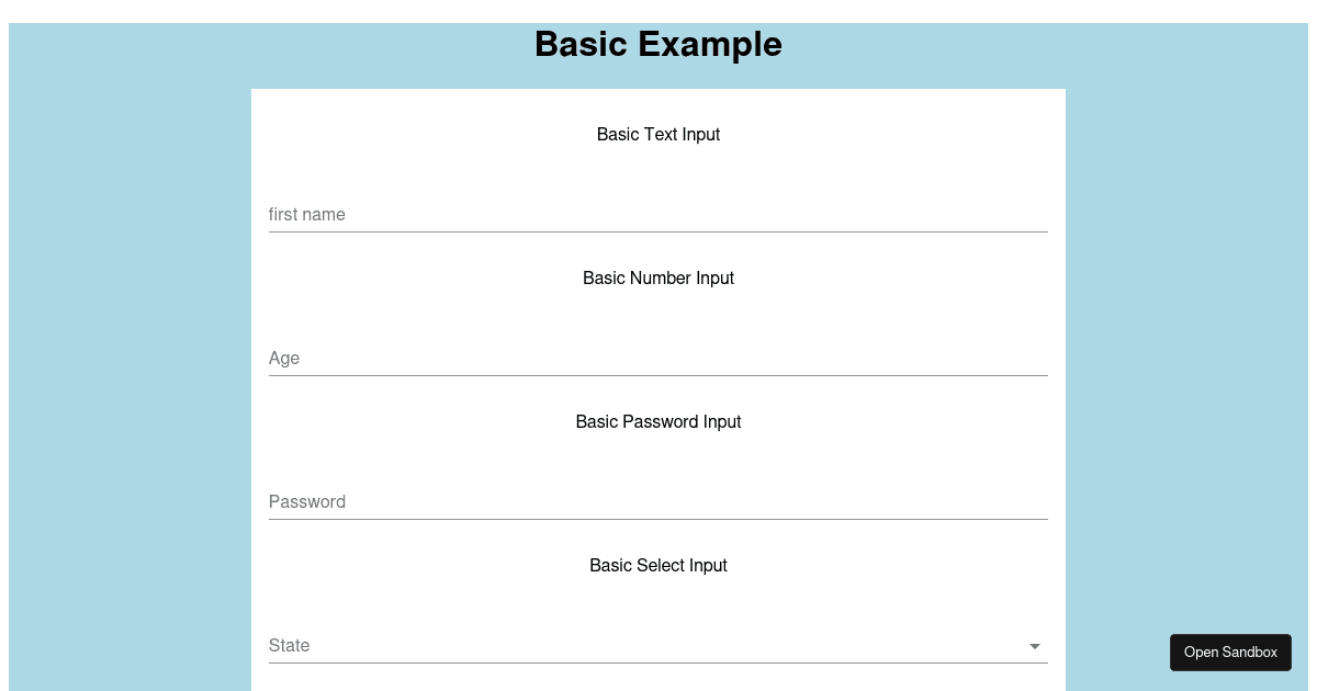 mui-rhf-components Basic Example (forked) - Codesandbox