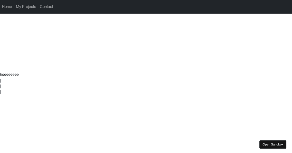 Portfolio App (forked) - Codesandbox