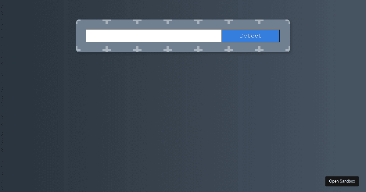 react face recognition Codesandbox