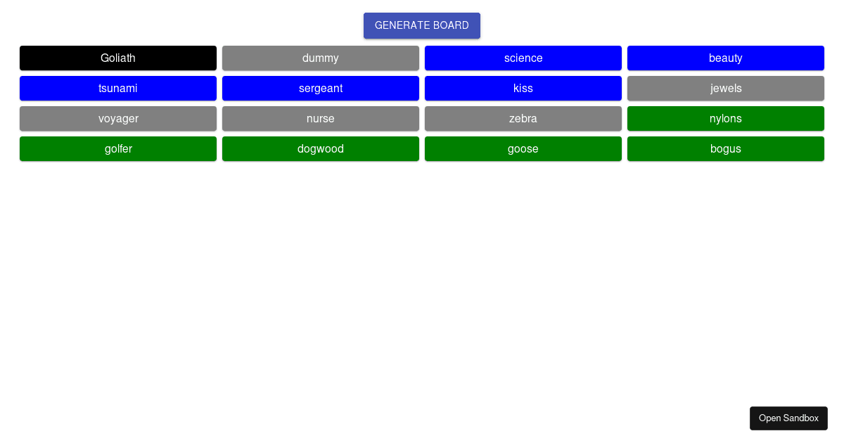 ReactJS One word Exercise (forked) - Codesandbox
