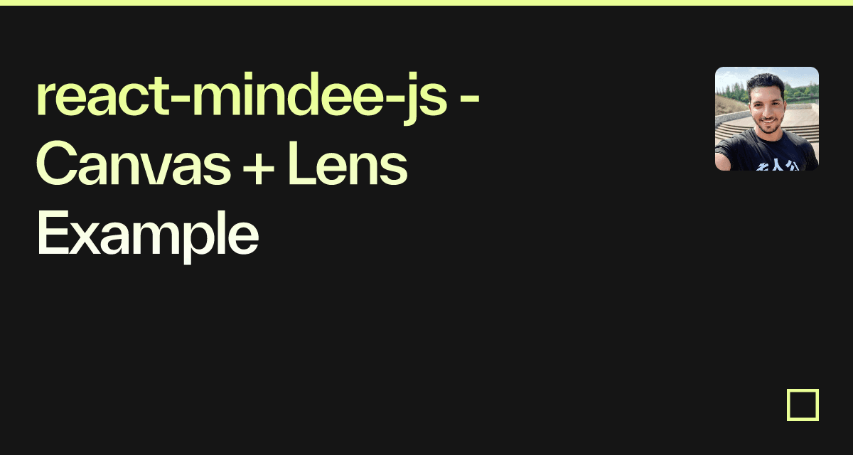 react-mindee-js - Canvas + Lens Example - Codesandbox