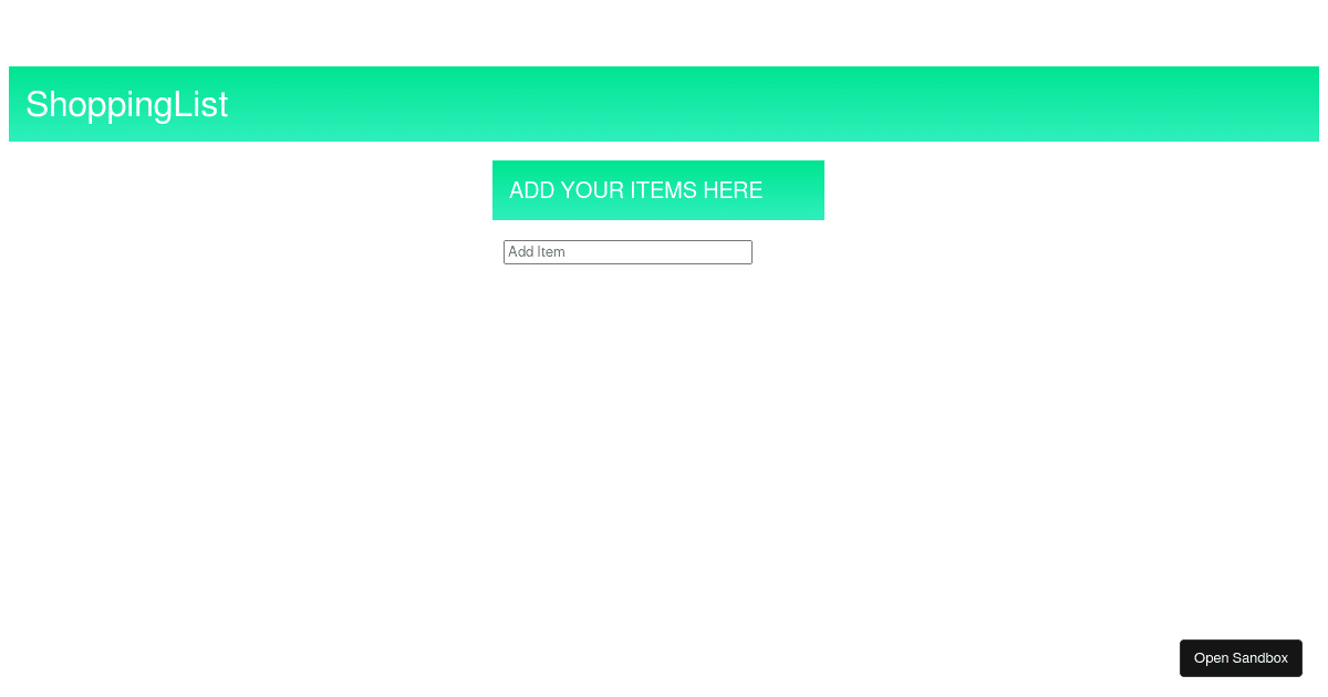y&a-shopping-list - Codesandbox
