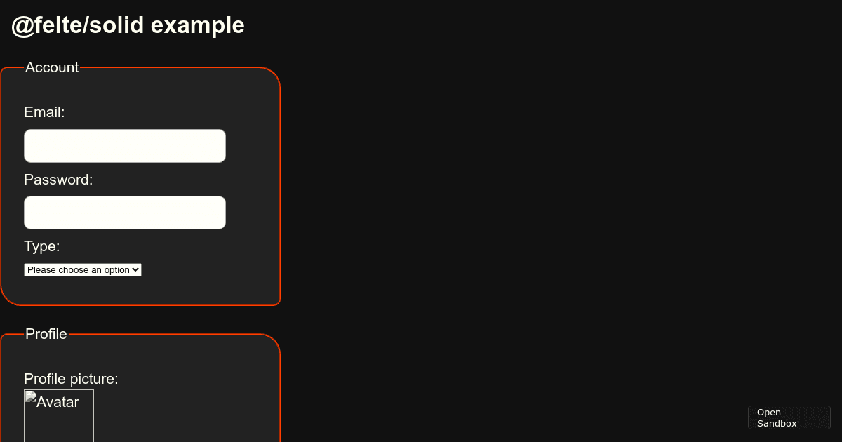 felte-v1-demo-solidjs (forked) - Codesandbox