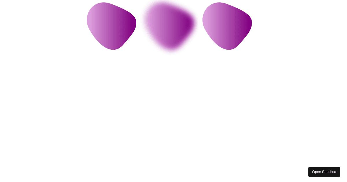 Morphing Blur Shape with Framer Motion + filter - Codesandbox