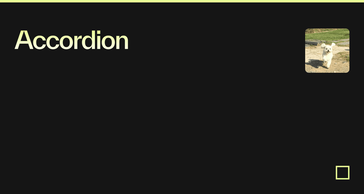 Accordion - Codesandbox