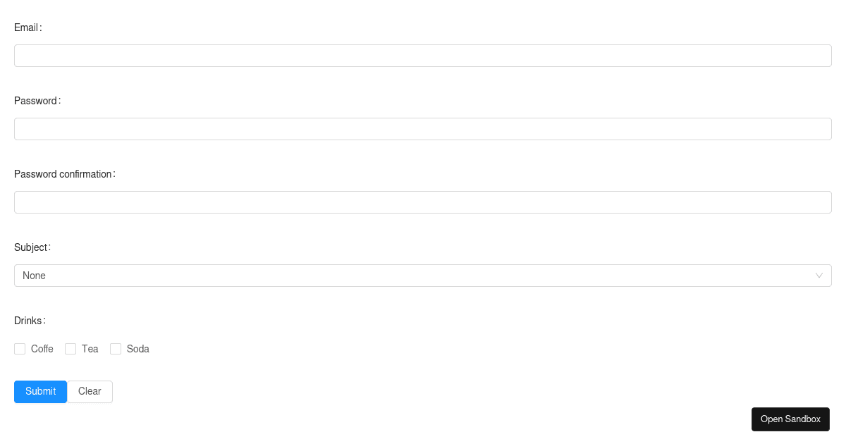 Validation Components - Ant Design (forked) - Codesandbox