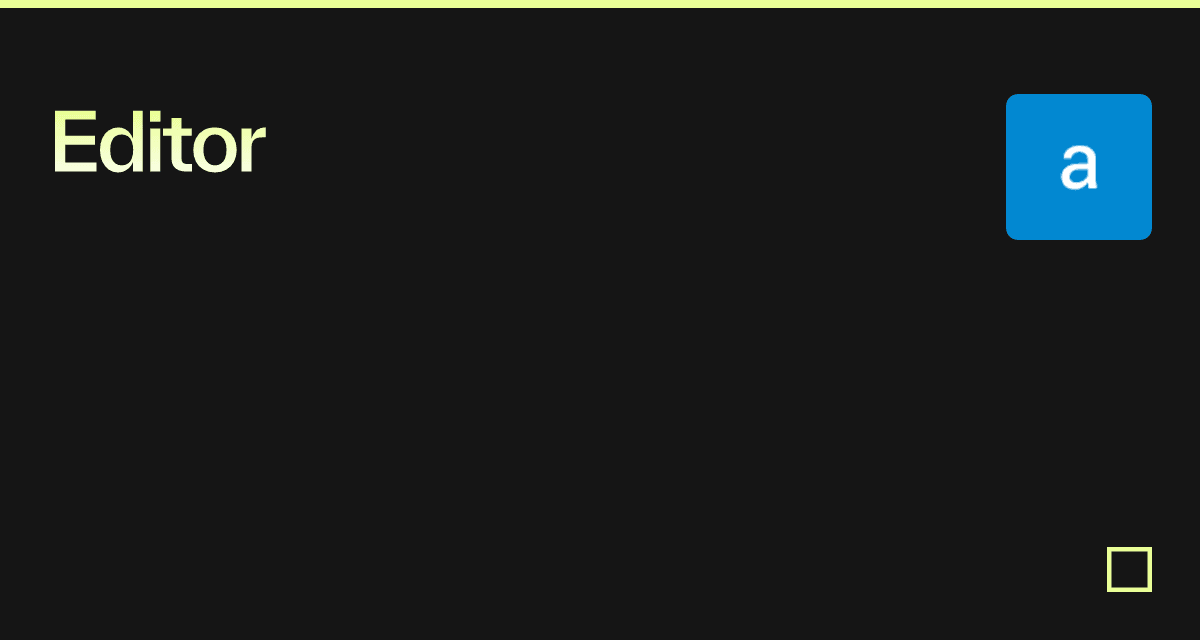 Editor - Codesandbox