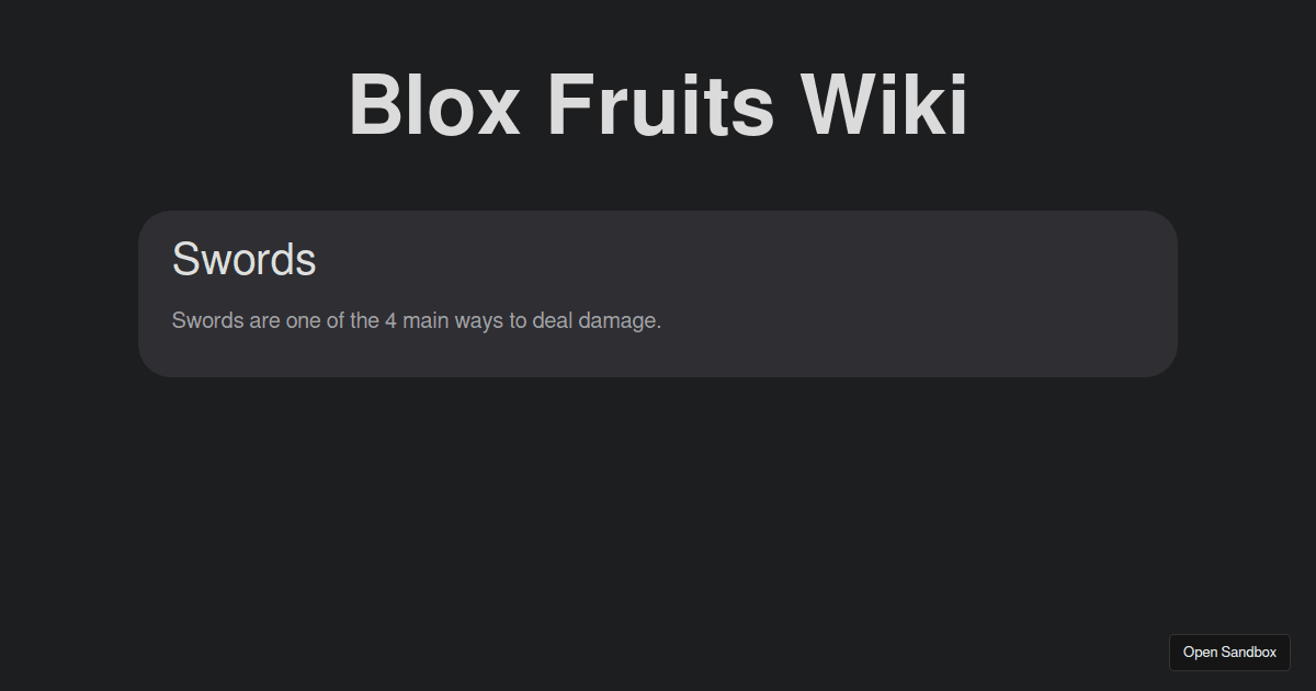 Blox Fruits Wiki
