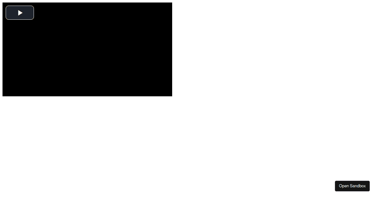 A sample Video.js with React project (forked) Codesandbox