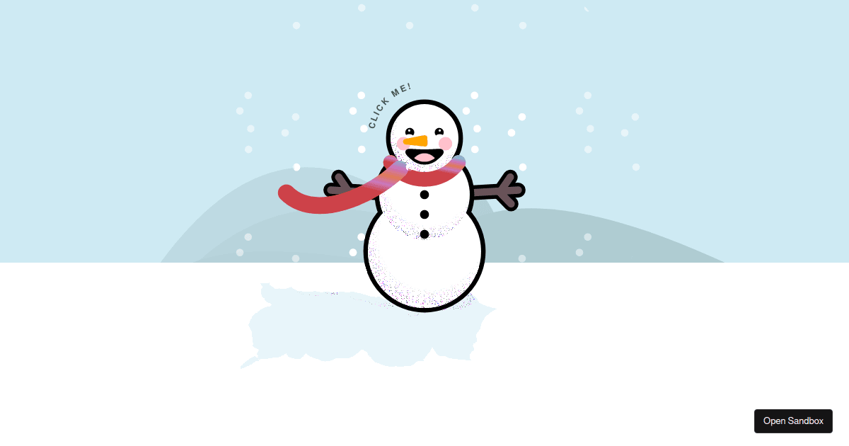 Snowman - Codesandbox