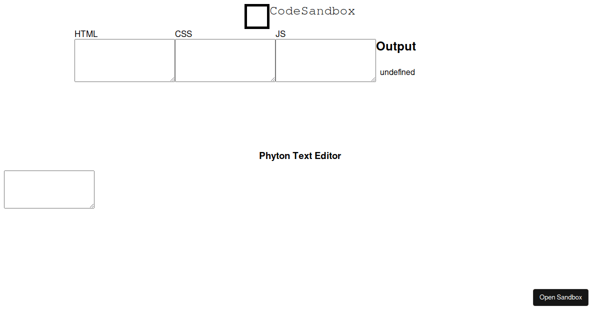 static - Codesandbox