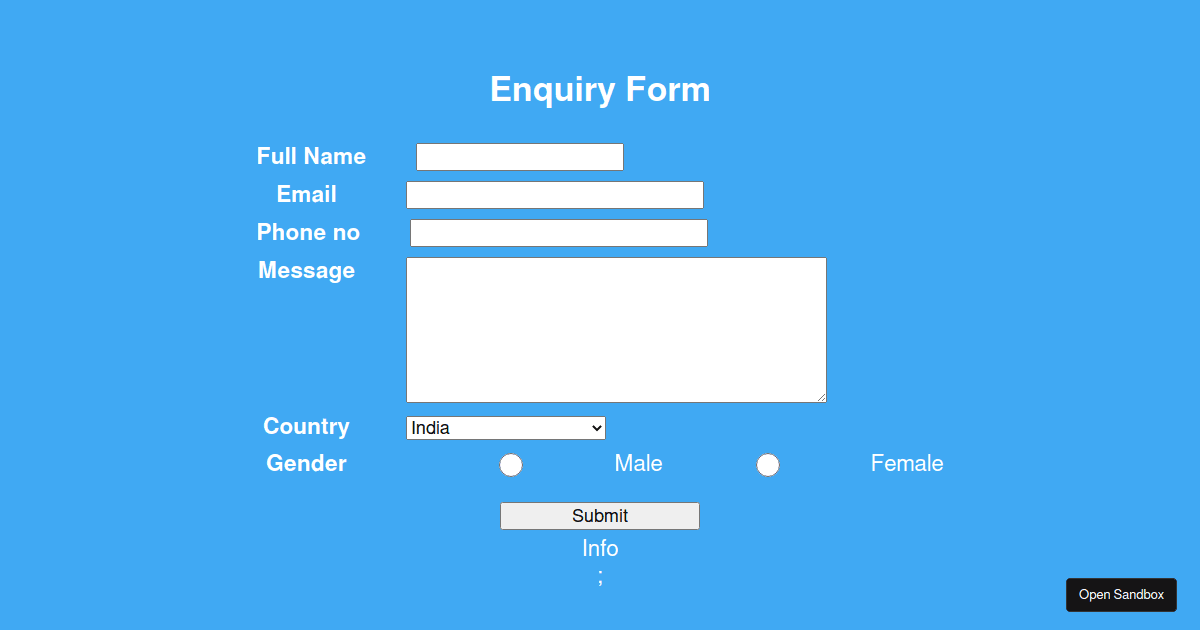 reactassignment Codesandbox