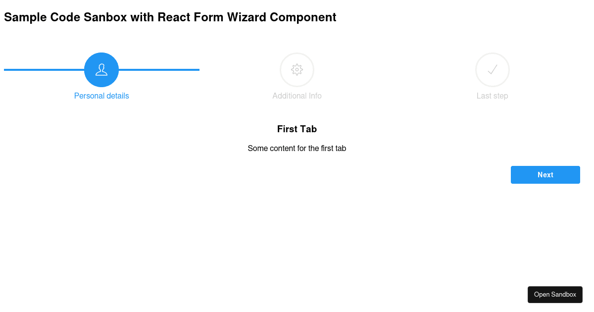 react-form-wizard-component (forked) - Codesandbox