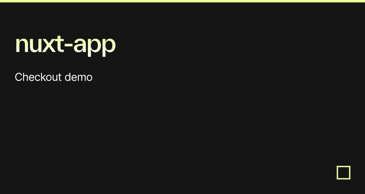 nuxt-app - Codesandbox