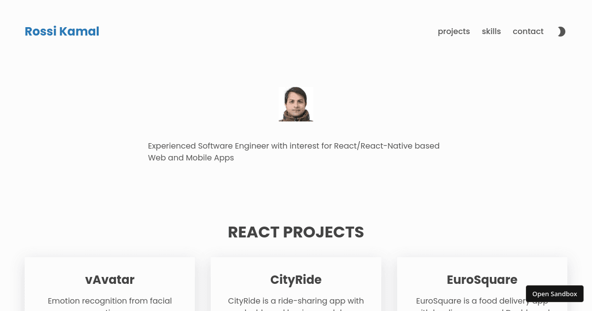 profile - Codesandbox