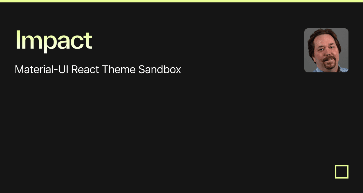 Impact - Codesandbox