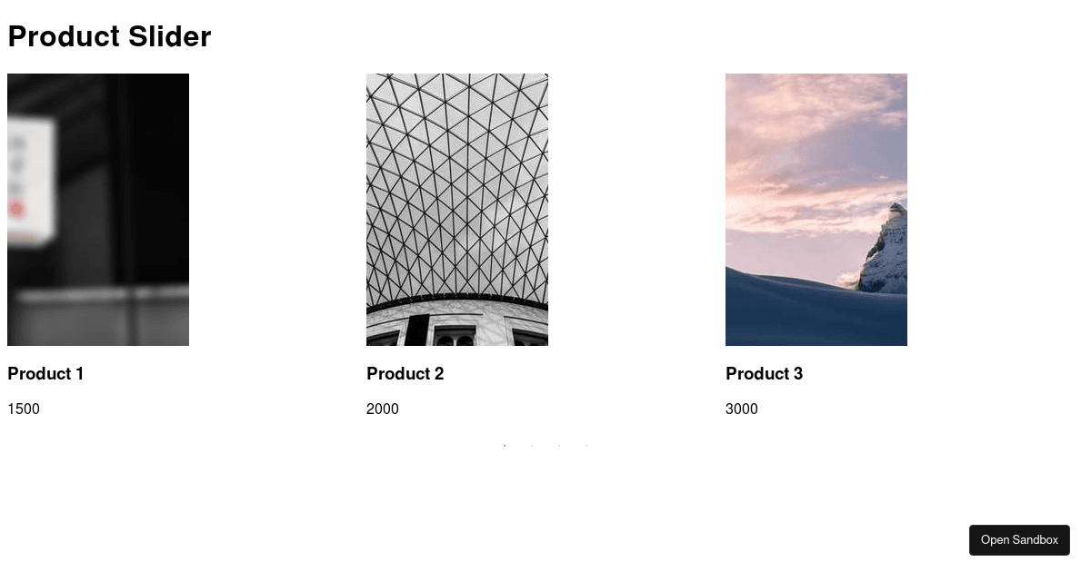 slider - Codesandbox