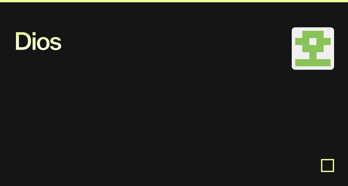 Dios - Codesandbox