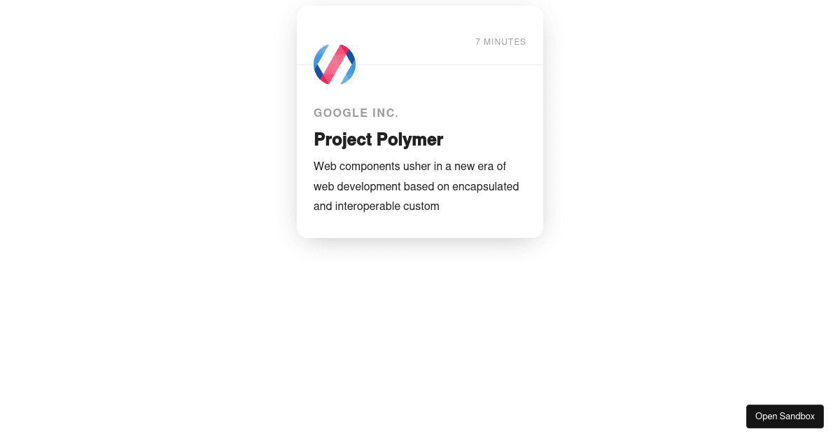 ProjectCard-01 - Codesandbox