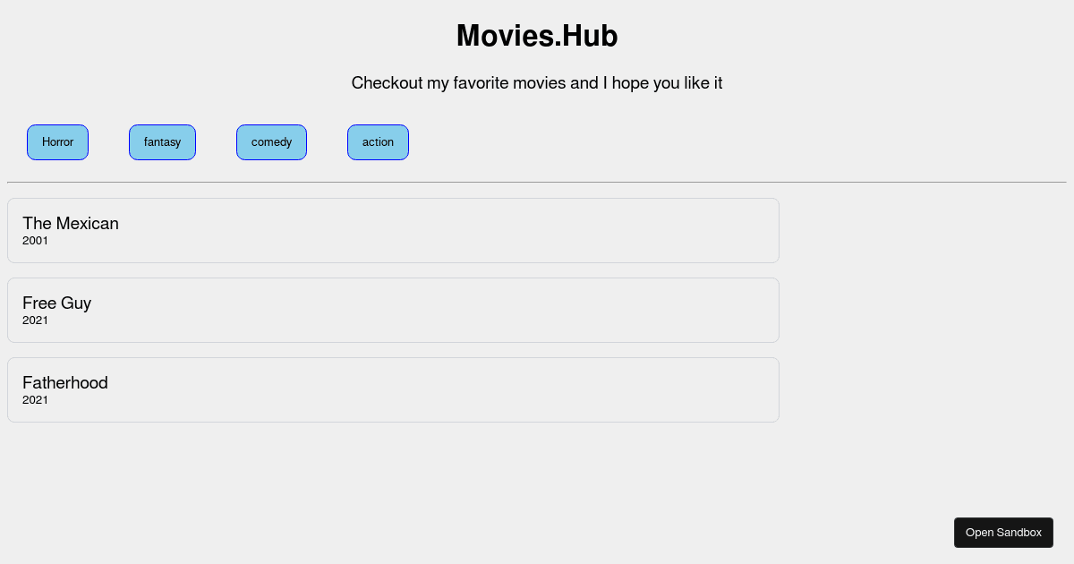 react - Codesandbox