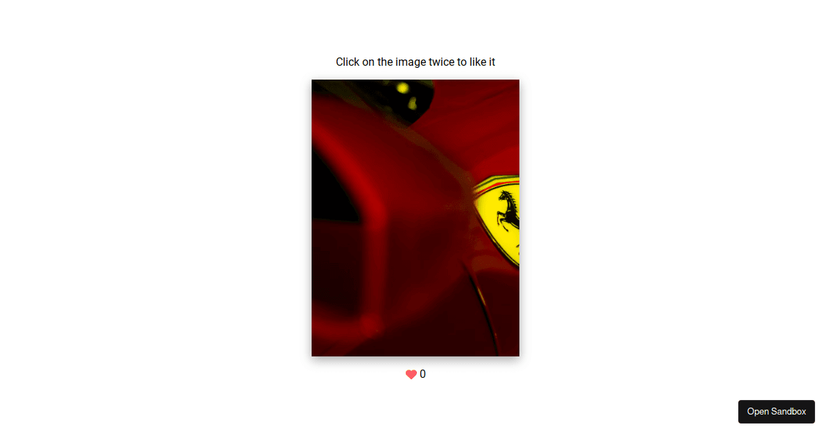 25 Double Click Heart Codesandbox