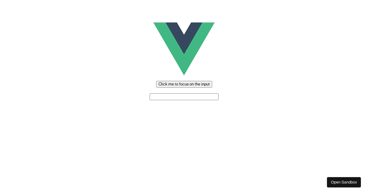 VueJS3 Auto Focus - Codesandbox